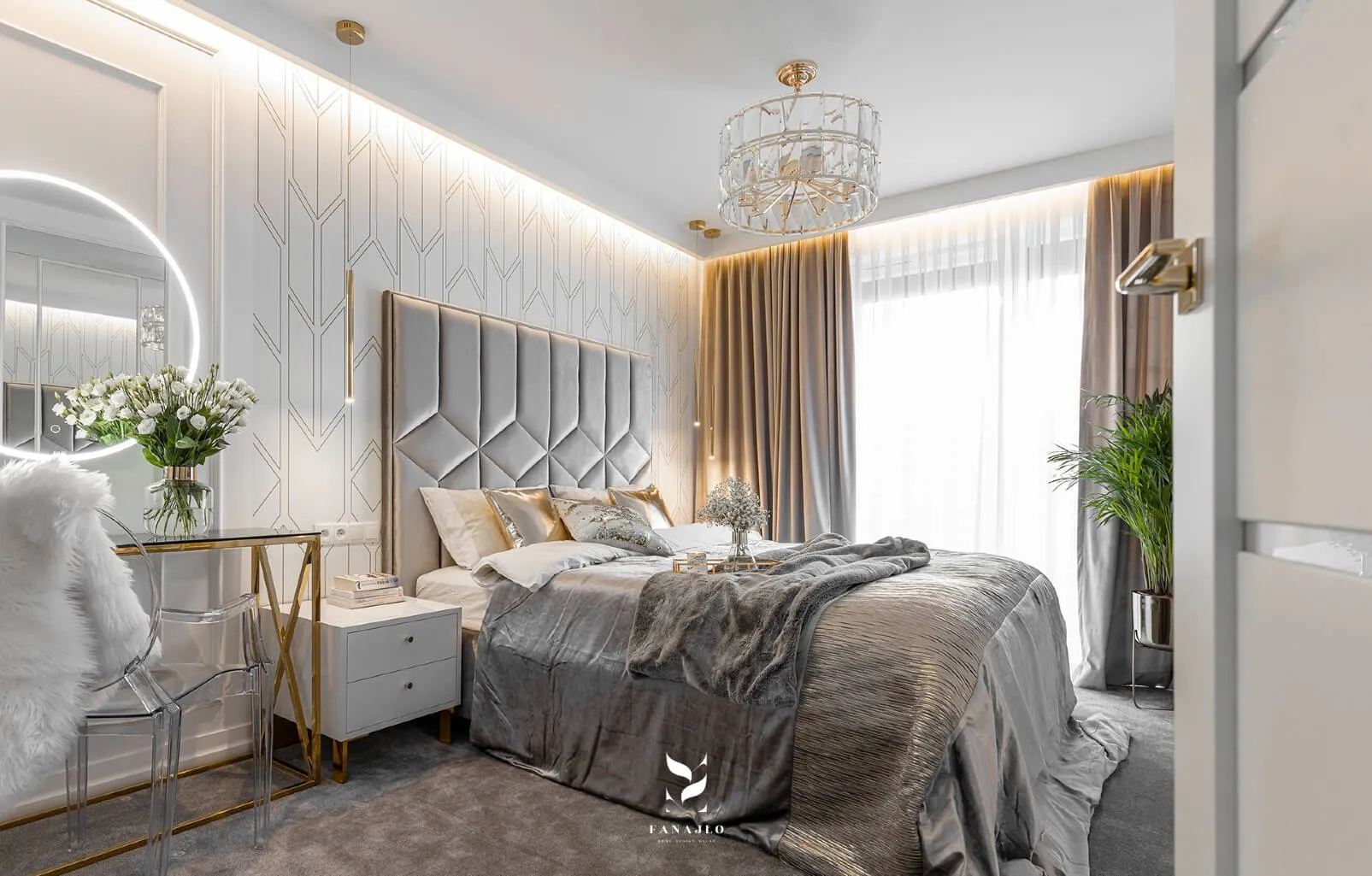 Cornișă mascare draperie QL026 — imagine 2