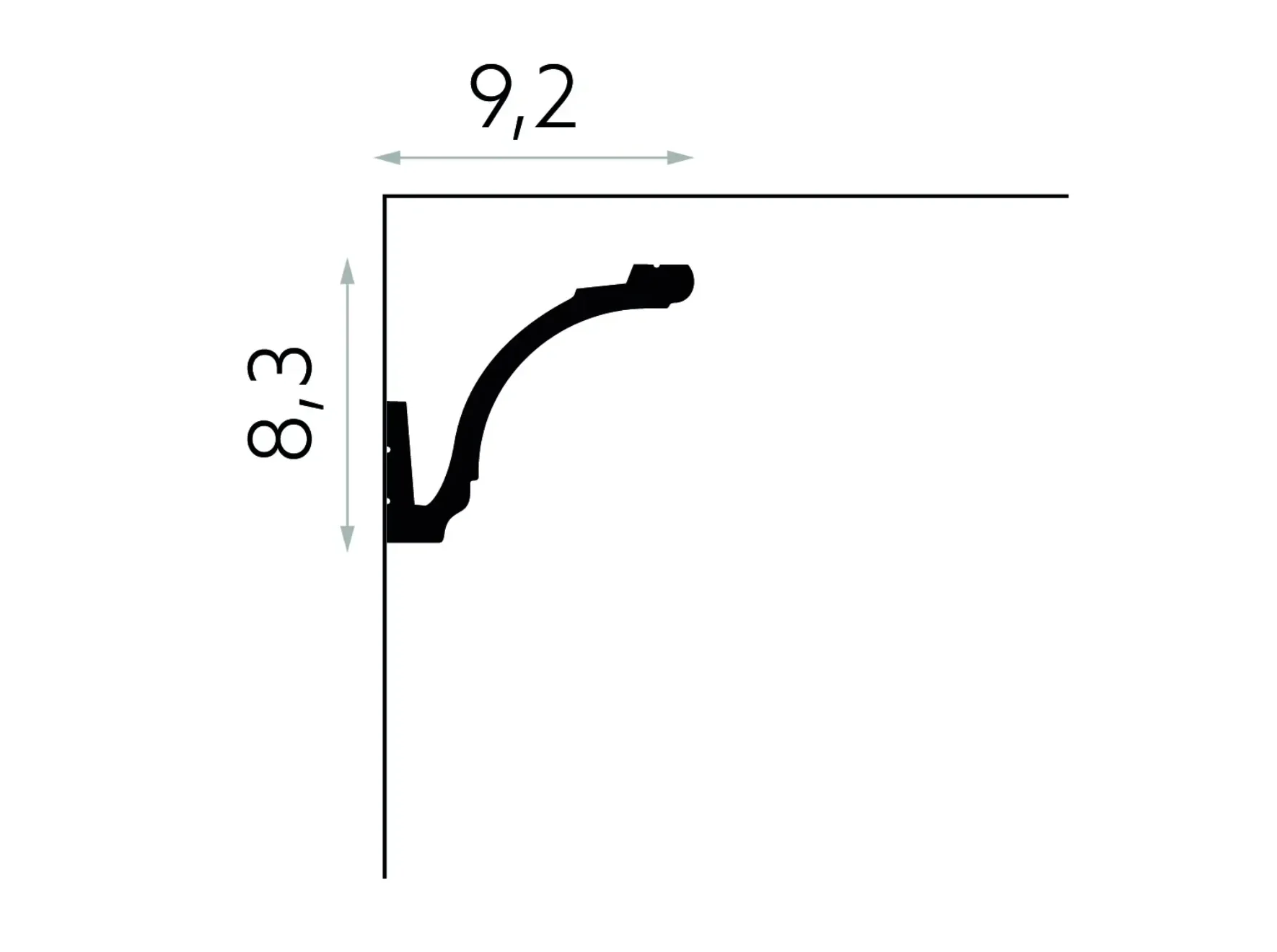 Cornișă bandă LED MD161 — imagine 2