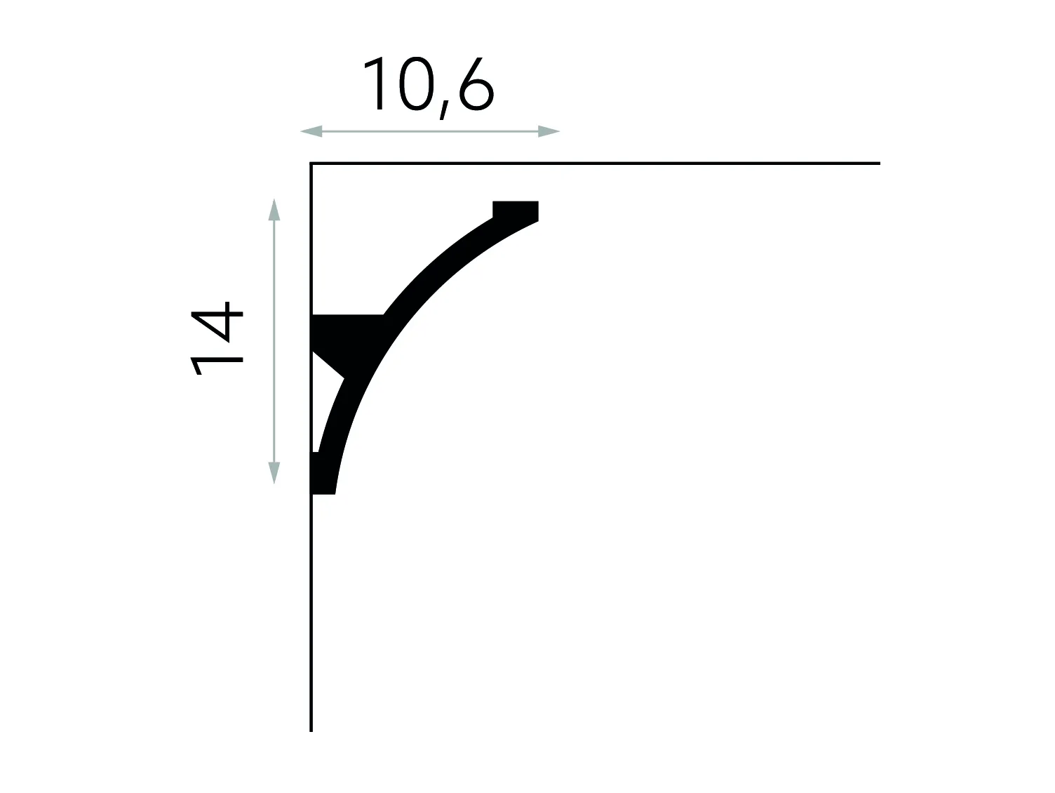 Cornișă bandă LED MDB101 — imagine 2