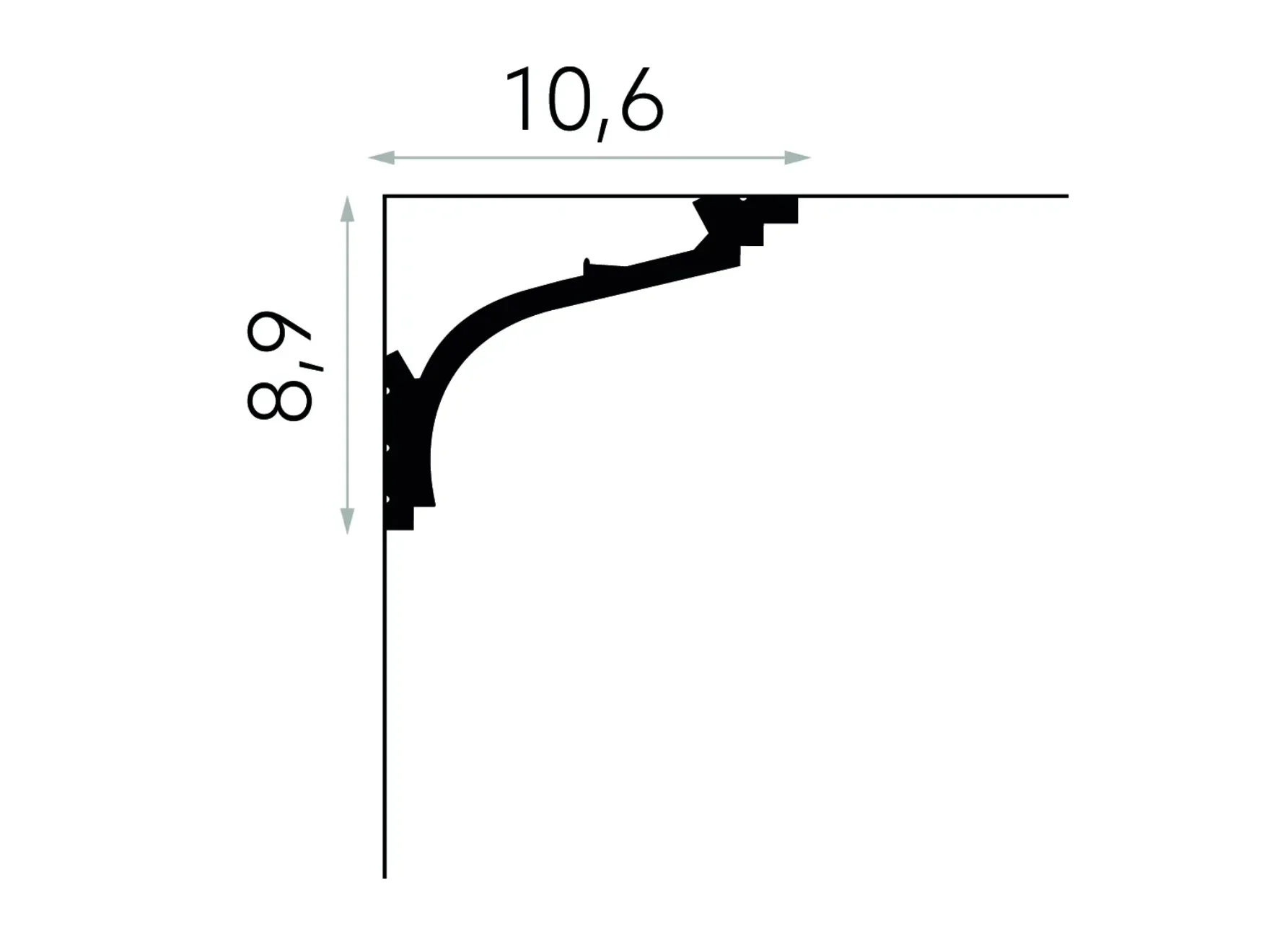 Cornișă flexibilă MDB110F — imagine 2
