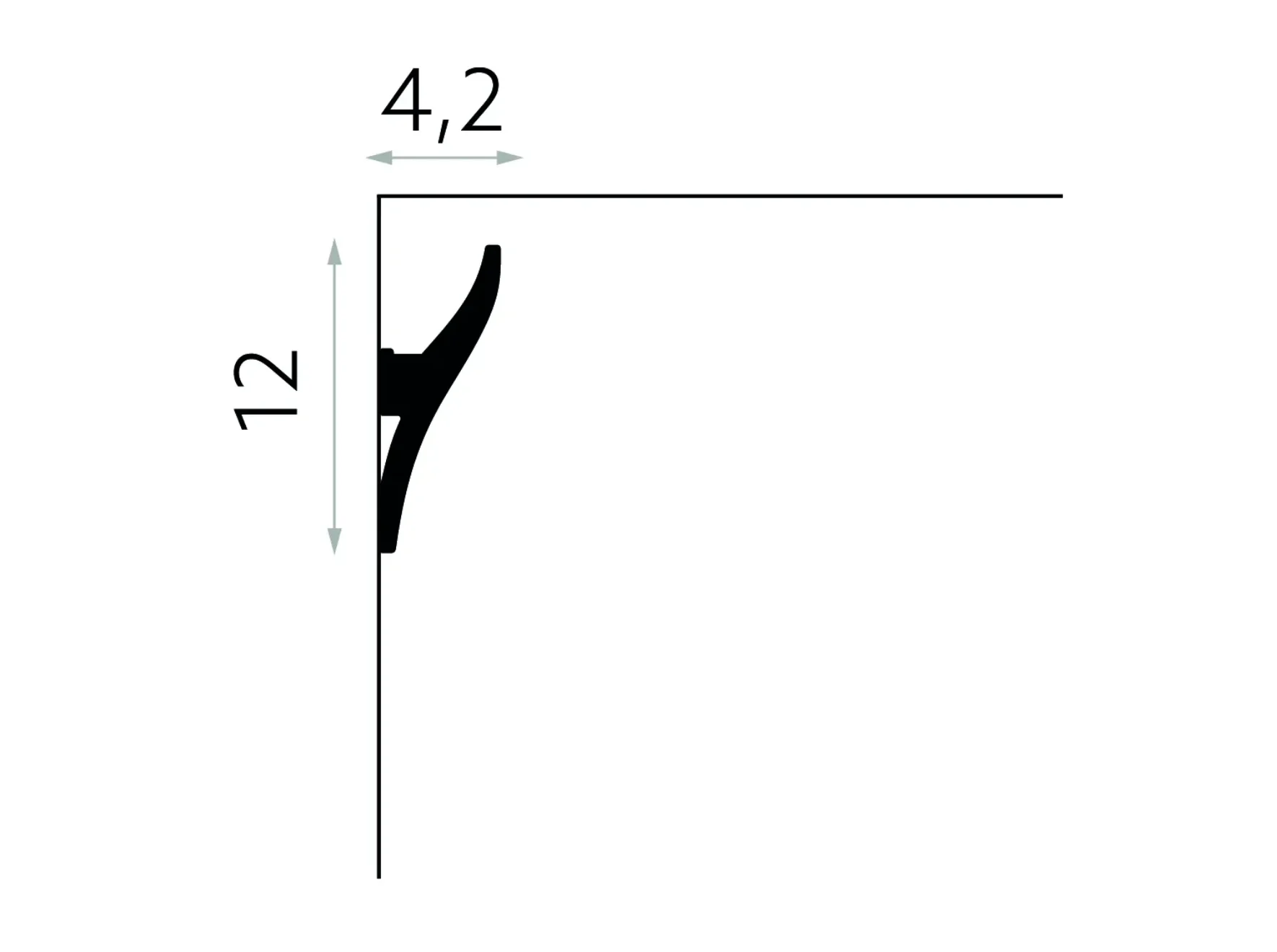 Cornișă bandă LED QL010 — imagine 2