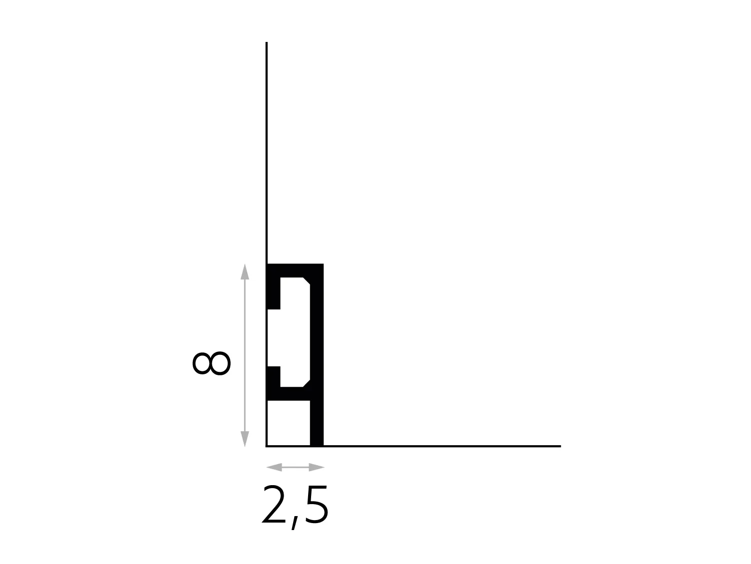 Plintă Premium LED QL019P — imagine 3