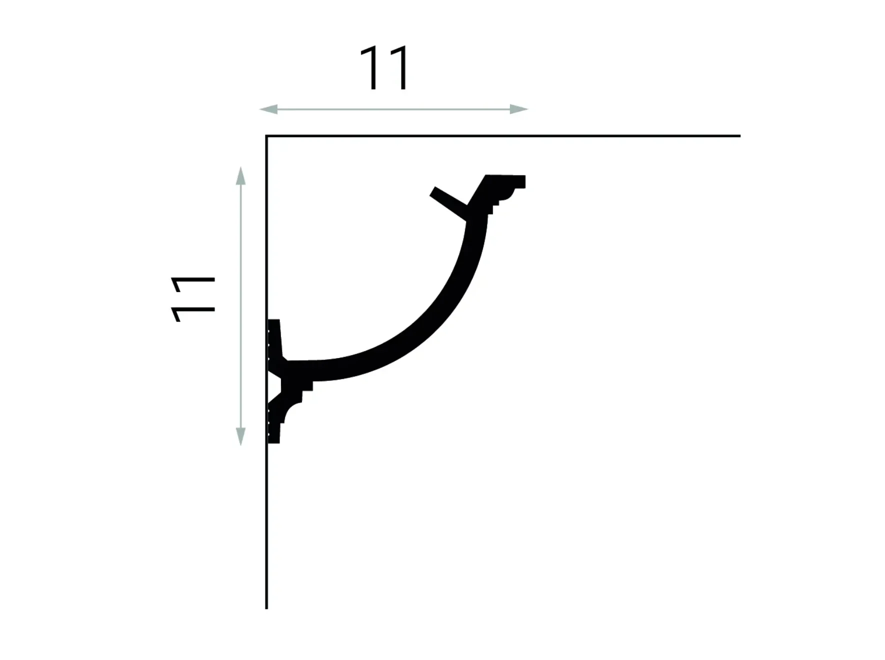 Cornișă bandă LED QL027 — imagine 2